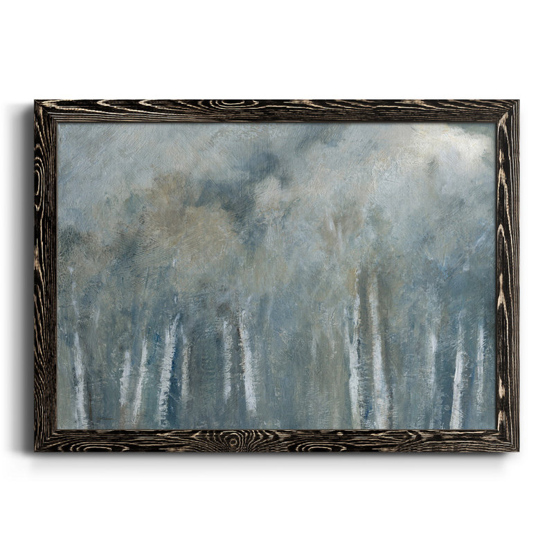 Birch Solitude - Peinture sur toile encadrée, Noir, H 31,5 po x l 23,5 po x P 1,5 po