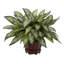 14'' Faux Foliage Plant in Wood Decorative Vase