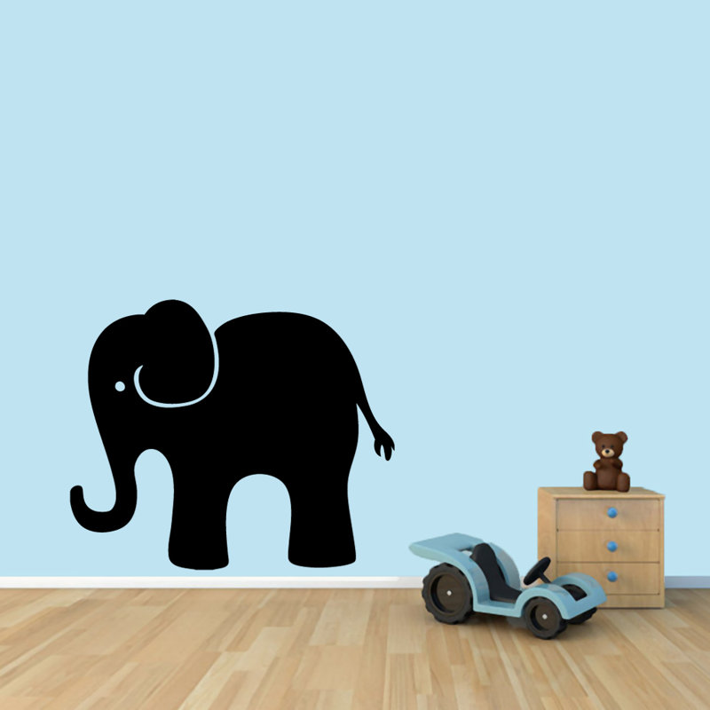 Adhésif décoratif éléphant, Noir