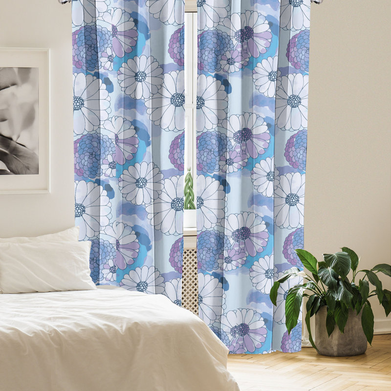 Semi Sheer Curtain Pair, 28" W x 63" L