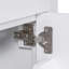 Meuble-lavabo moderne simple avec lavabo en céramique, 2 portes à fermeture douce et 1 tiroir coulissant-106757395