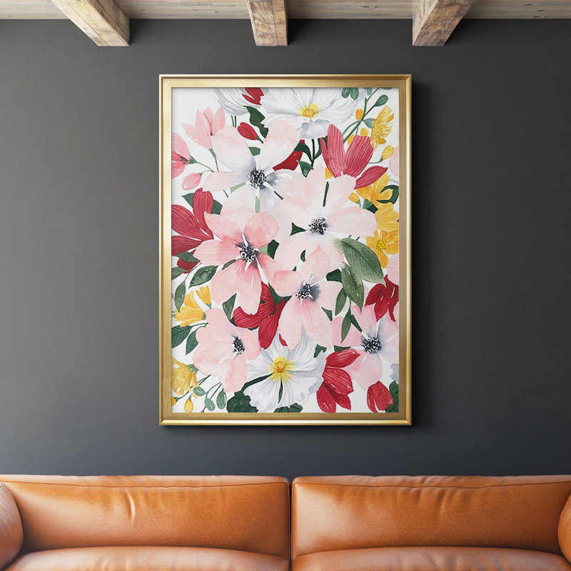 Printemps Bliss I - impression d'un seul cadre photo, Or, H 42,5 po x l 30,5 po x P 1,25 po