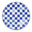 Pink Check Dinner Plate-1442850906