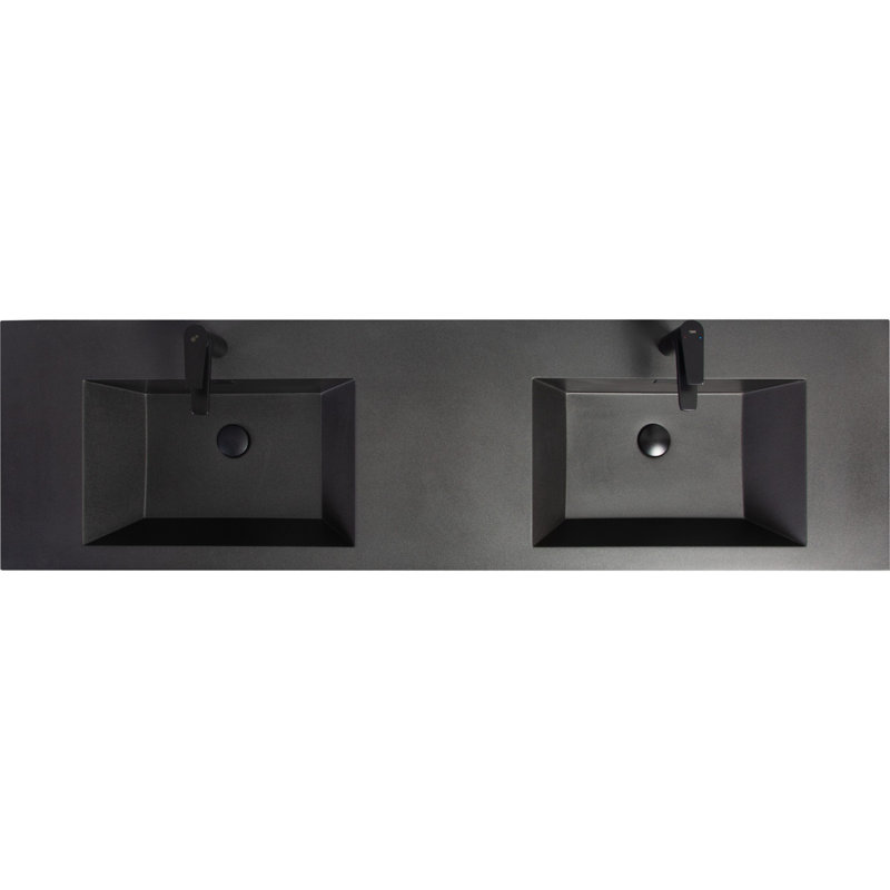 Meuble-lavabo mural moderne pour salle de bain