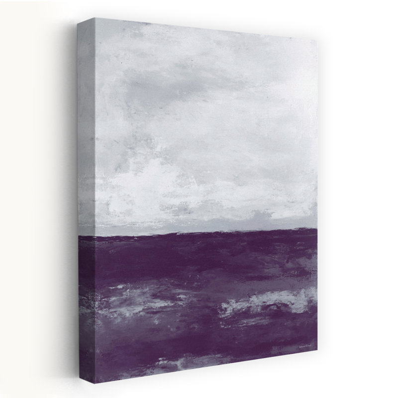 «Calm On The Horizon Abstract Contemporary Landscape Nature», art mural, H 24 po x l 16 po