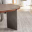 Table basse ronde avec trois pieds en métal-2023694220
