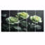 Nirvana blanc blanc et vert, ensemble d'art mural sur toile roses-490133551