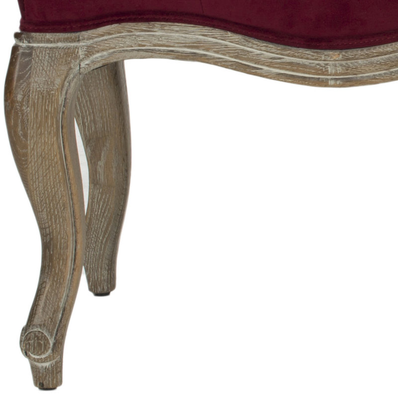 Carlisle Upholstered Bench, Red Velvet