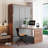 Space Saving Wall Bed Murphy Bed with Foldable Desk-1297501493