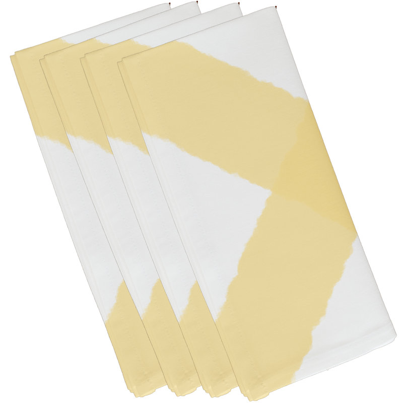 Ensemble de serviettes 4 pièces Aksel, Jaune