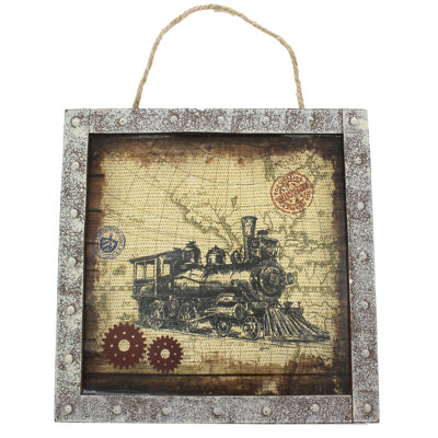 « rétro train »-cadre photo, impression sur papier