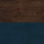 Classeur avec 1, 22 pouces, denim bleu whisky, peuplier massif, placage, rangement de bureau, sans assemblage, armoire de style simple et contemporain