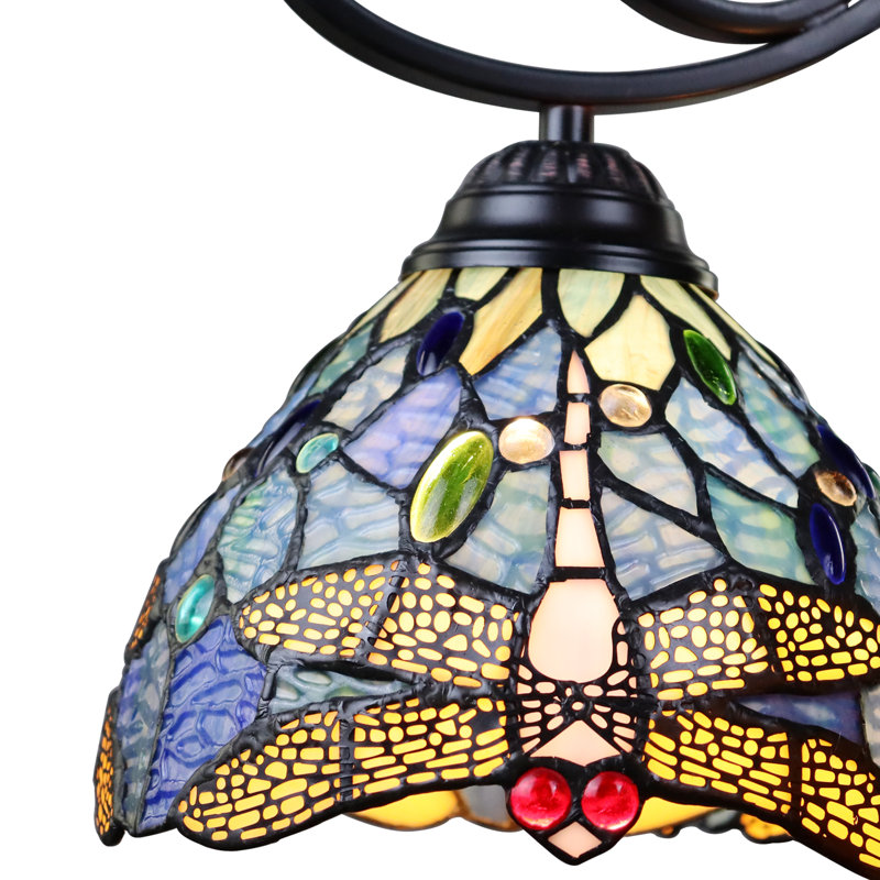 Lustre en bronze foncé 5 lumières Fleur de Lis Living SUNNIVA