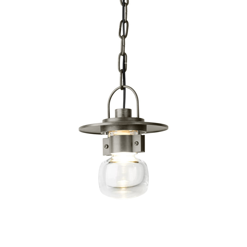 Mason 1 - Light Outdoor Pendant, Natural Iron, 10.6" H x 8.2" W x 8.2" D