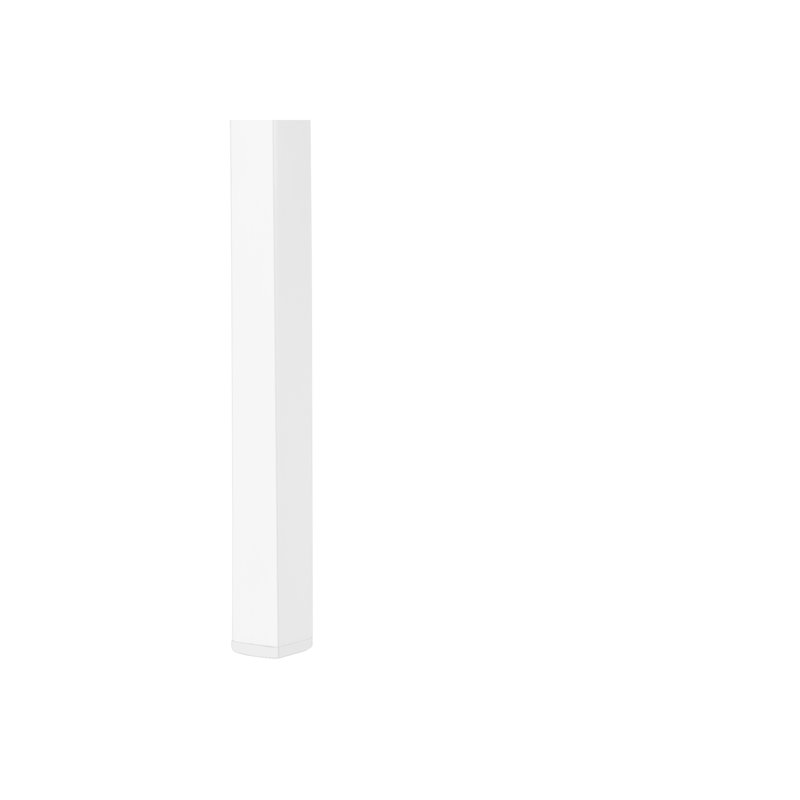 Bibliothèque moderne 5 niveaux - stratifié blanc et rangement polyvalent en métal 5 niveaux