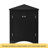 Black Triangle Bathroom Storage Cabinet With Adjustable Shelves, Freestanding Floor Cabinet For Home Kitchen-1254954505