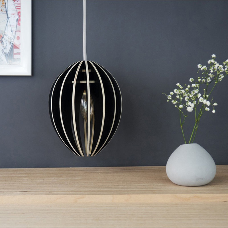 Tenley 1 - Light Single Pendant, 24cm H x 18cm W x 18cm D, Yes, Black