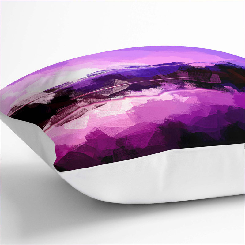 Abstract Square Cushion, White, 55cm H x 55cm W x 20cm D