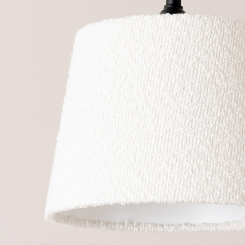 Takuo 17cm H Blended Fabric Round Lamp Shade ( Slip-On ), Cream