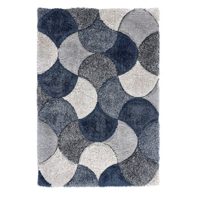 Geometric Shapes Machine Tufted Area Rug