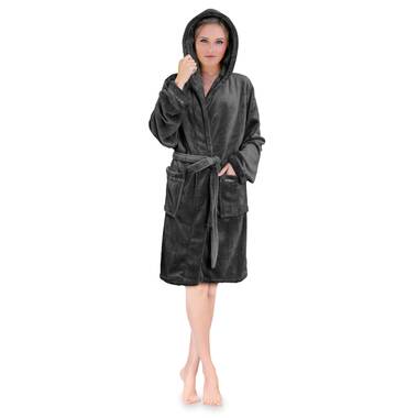 Nine West HoodedTurkish Cotton Unisex Bath Robe Collection & Reviews -  Wayfair Canada