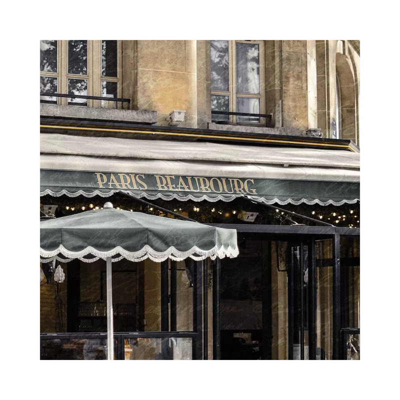 Paris Cafe I by Kimberly Allen - Wrapped Canvas Gallery-Wrapped Canvas Giclée, 30.48cm H x 30.48cm W x 1.905cm D