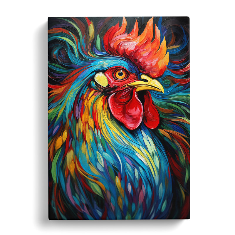 Rooster Abstract No.2 - Print, 76cm H x 50cm W x 3cm D