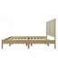 Lit plateforme solide avec rotin-1400441627