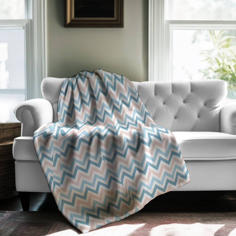 Calm Pattern - 1 pièce Sherpa Premium, Grand lit
