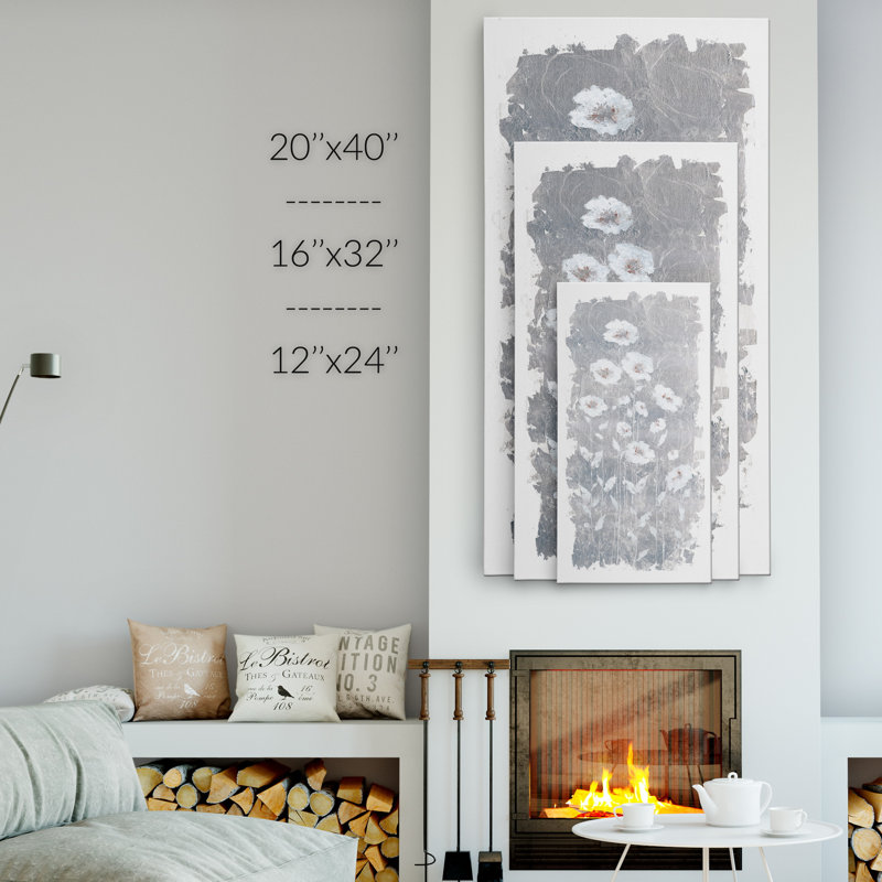 Impression sur toile tendue, H 16 po x l 32 po x P 1,5 po
