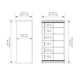 Modular Storage 68.76" W - 78" W Closet System
