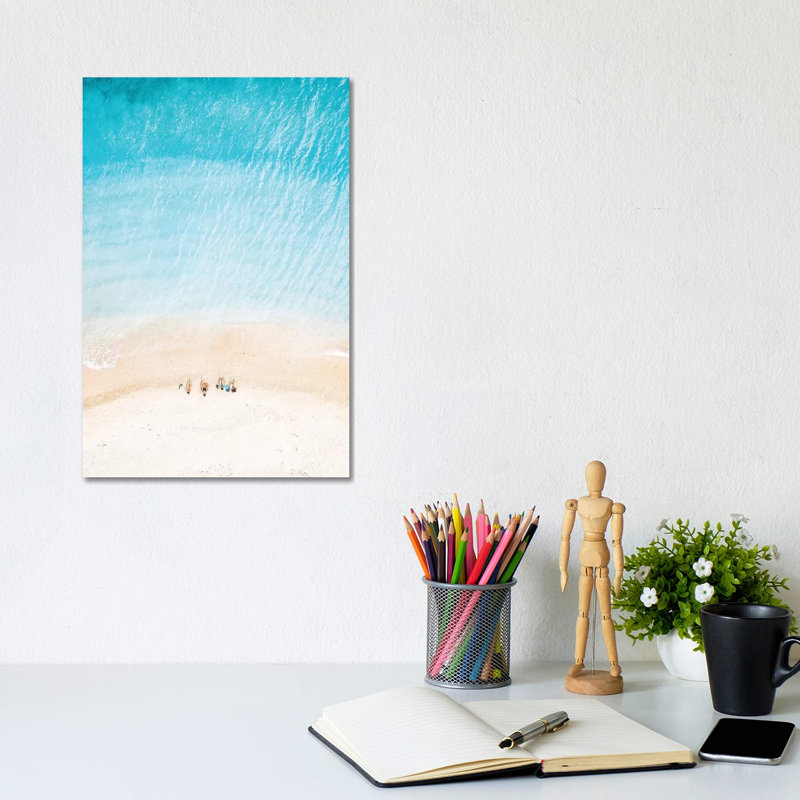 Beach People 1 Piece Wrapped Canvas Wall Art, 30.48cm H x 20.32cm W