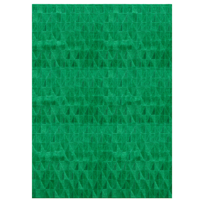 Fragment Geometric Area Rug in Green, Rectangle 5'3" x 7'10"