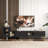 Wood Extendable TV Stand Rectangle Entertainment Center,Media TV Console For Living Room Bedroom-1302337290