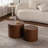 Nesting Coffee Table Set Of 2 Round Wooden Coffee Tables Circle Modern Table For Small Space Living Room Bedroom Accent End Side Table-551509312