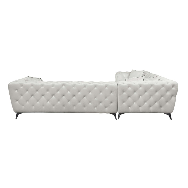 Atronia Fabric Sectional Sofa W/4 Pillows