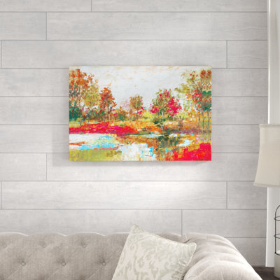 " Colorful Palette Knife Landscape "