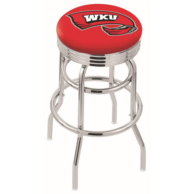 NCAA Bar & Counter Stool, Western Kentucky, Bar Stool (30" Seat Height)