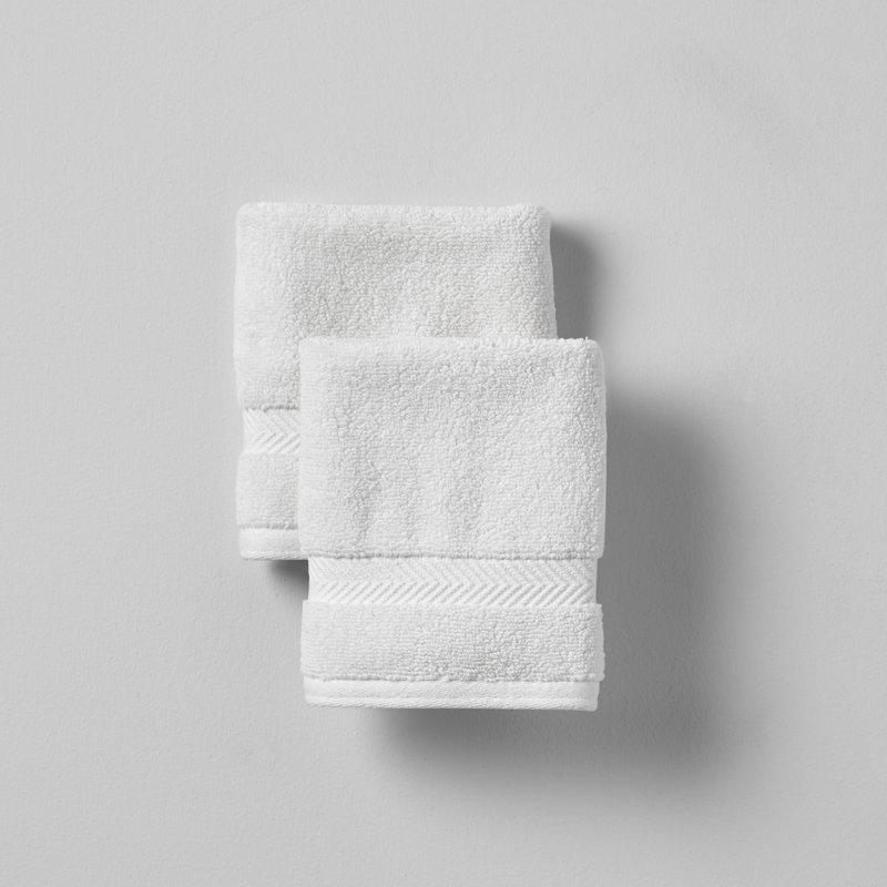 Essuie-mains en coton Rane, Blanc