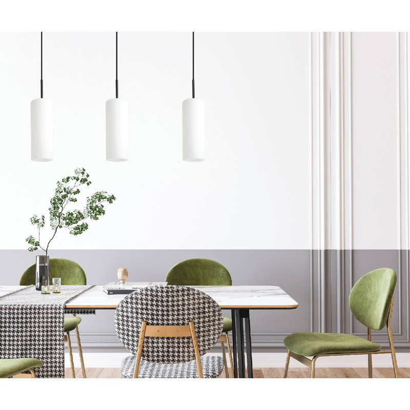 Troy 3 Light Glass Pendant
