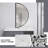 Half Circle Metal Flat Wall Mirror Sets-648784125-648784124
