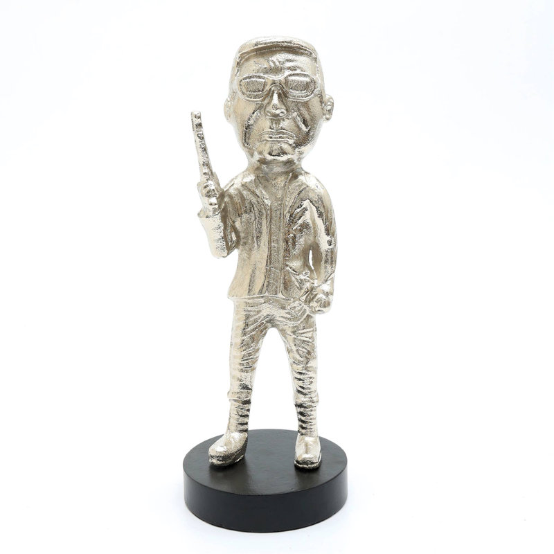 Decorative Aluminium Sculpture On Base-5X5x13"