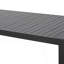 Table de salle à manger d'extérieur moderne en aluminium avec base luge