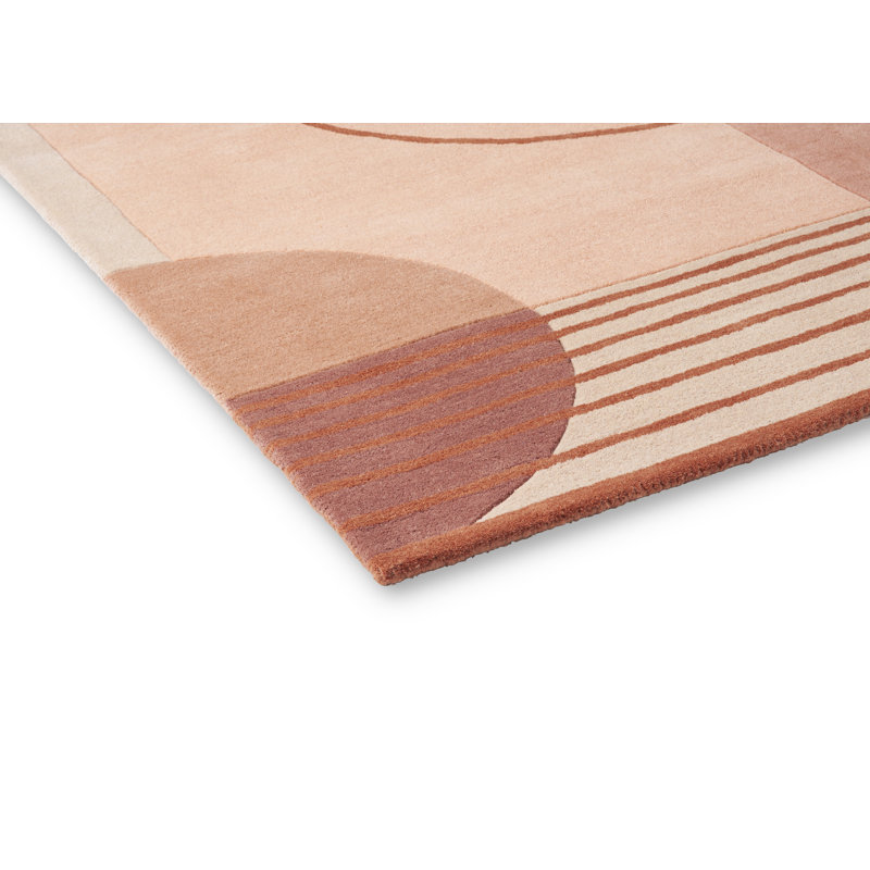 Decor Hand Tufted Wool Geometric Area Rug in Lola, Rectangle 8'2'' x 11'6''