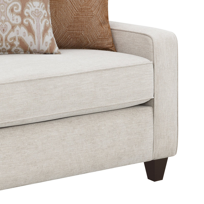 Canapé à accoudoirs inclinés en chenille 79,75 po Saduak