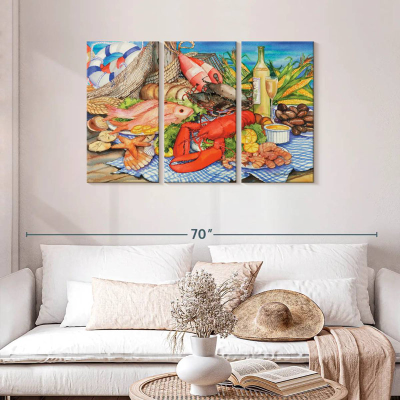 Yarlin Seafood Platter, 28" H x 45" W