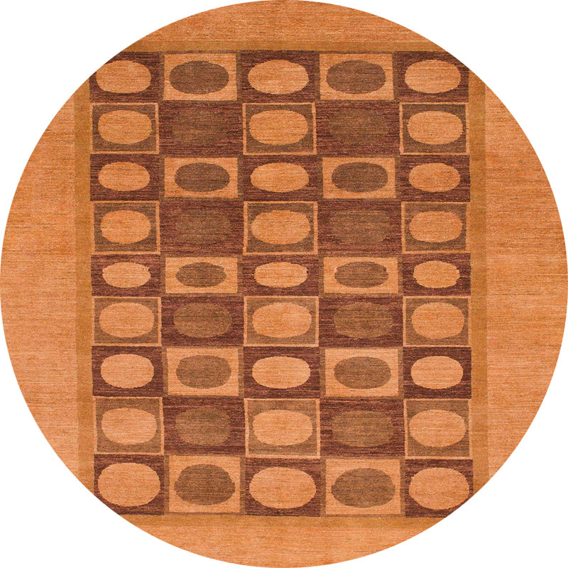 Tapis abstrait moderne 1499, Rond 8 pi