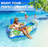 Inflatable Pool Float Chair With Cooler, Heavy Duty Pool Floats, Floating Pool Chairs Water Floties For Adult With Cup Holder & Backrest