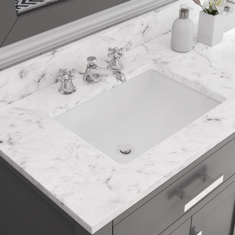 Ensemble de meuble-lavabo double 72 po Minnetrista, Gris, Chrome