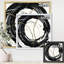 «Gold Metallic Circle», reproduction sur toile encadrée-48308482-48308485